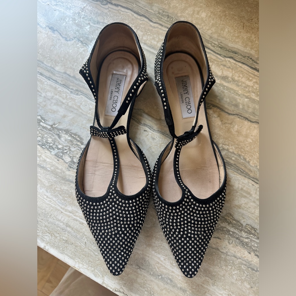 Jimmy Choo Studded Flats 40